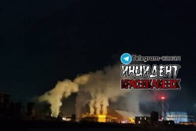 Пожар произошёл на складе сернокислотного цеха ППГХО в Краснокаменске