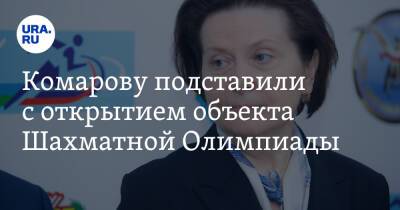 Комарову подставили с открытием объекта Шахматной Олимпиады