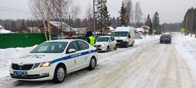 Автоинспекторы в Карелии спасли замерзавшую в снегу женщину