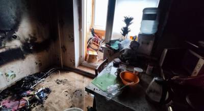 В Чебоксарах во время пожара в квартире пострадал 11-летний мальчик