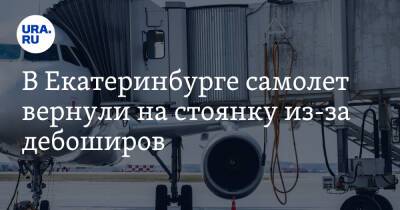 В Екатеринбурге самолет вернули на стоянку из-за дебоширов