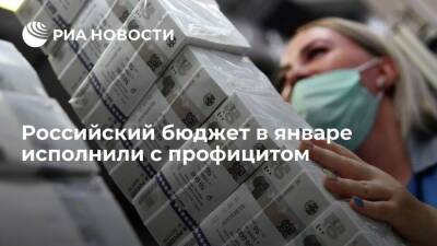 Минфин: российский бюджет в январе исполнен с профицитом
