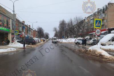 В Щекино сбили мужчину на пешеходном переходе