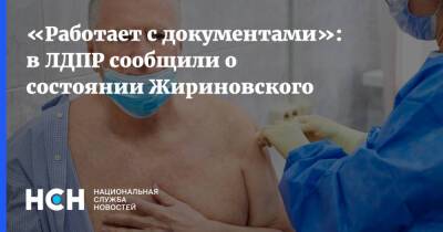 «Работает с документами»: в ЛДПР сообщили о состоянии Жириновского