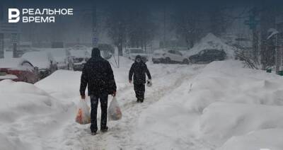 Казань в эпицентре самого сильного снегопада за всю зиму