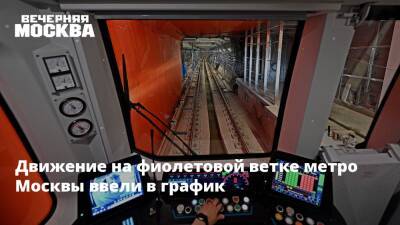 Движение на фиолетовой ветке метро Москвы ввели в график