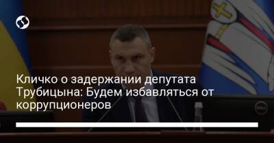 Кличко о задержании депутата Трубицына: Будем избавляться от коррупционеров