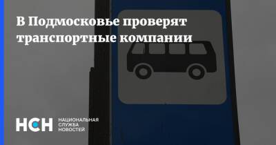 В Подмосковье проверят транспортные компании - nsn.fm - Московская обл.
