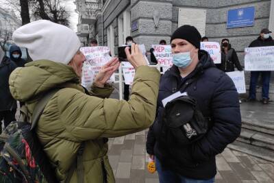 В Житомире прошел митинг против высоких тарифов