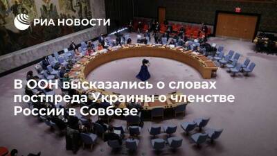 Представитель генсека ООН заявил о праве России на членство в Совете Безопасности