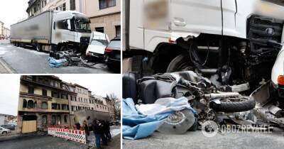 В Германии пьяный водитель грузовика протаранил более 30 авто – фото, видео и все детали ЧП