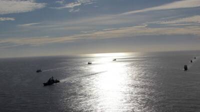 Корабли ТОФ уничтожили из артиллерии условного противника в Охотском море