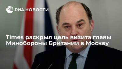 Times: министр обороны Британии Уоллес пригрозит России санкциями в ходе визита в Москву