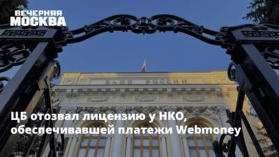 ЦБ отозвал лицензию у НКО, обеспечивавшей платежи Webmoney - vm.ru - Россия