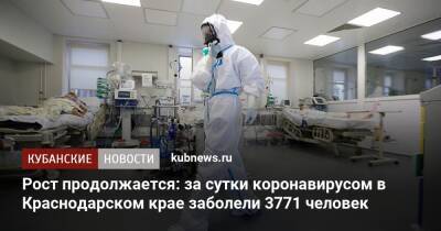 Рост продолжается: за сутки коронавирусом в Краснодарском крае заболели 3771 человек