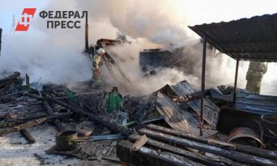 В крупном пожаре под Новосибирском погибли два человека: СК проводит проверку