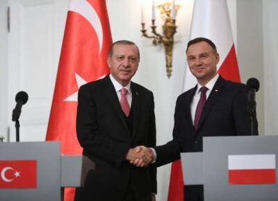 "Внимательно следят за ситуацией": Эрдоган и Дуда обсудили российскую агрессию против Украины
