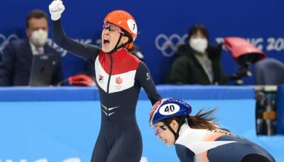 Схюлтинг из Нидерландов выиграла золото Олимпиады в шорт-треке на дистанции 1000 метров