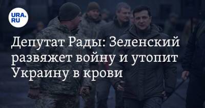 Депутат Рады: Зеленский развяжет войну и утопит Украину в крови
