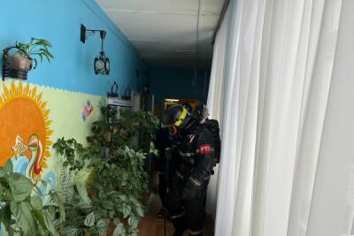 В новомосковском детском саду работали пожарные