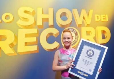 11-летняя гимнастка из Одесской области установила мировой рекорд