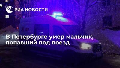Мальчик в Петербурге умер в больнице после того, как попал под поезд