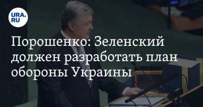 Порошенко: Зеленский должен разработать план обороны Украины