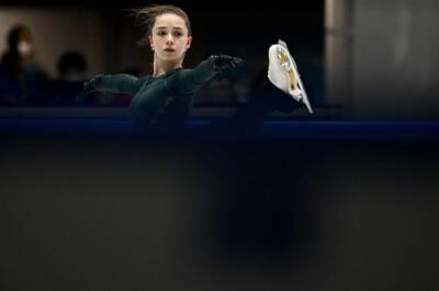 Камила Валиева вышла на тренировку перед соревнованиями в женском одиночном катании