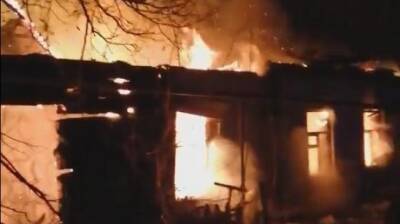 В Пензенском районе полностью сгорел дом, пострадала пенсионерка