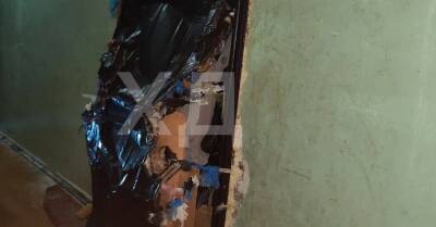 В Днепре женщина так «набила» мусором свою квартиру, что он вытеснил двери