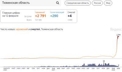 В Тюменской области почти 2800 новых инфицированных ковидом