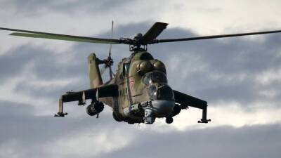 Действия ударных вертолетов ВКС РФ и ВВС Белоруссии на совместных учениях попали на видео