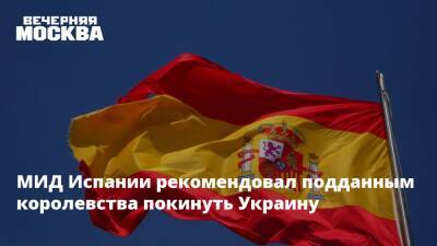 МИД Испании рекомендовал подданным королевства покинуть Украину