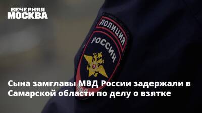 Сына замглавы МВД России задержали в Самарской области по делу о взятке