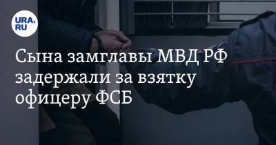 Сына замглавы МВД РФ задержали за взятку офицеру ФСБ