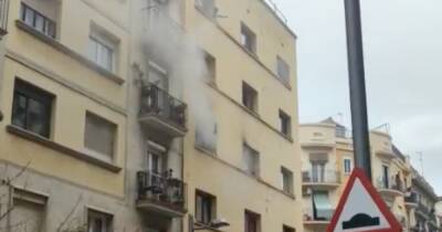 В отеле Барселоны шесть человек пострадали во время пожара