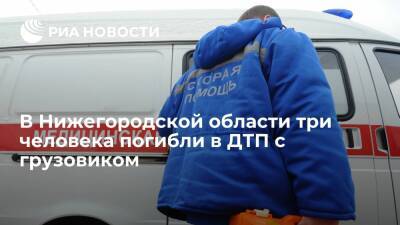 Три человека погибли при столкновении легковушки с грузовиком в Нижегородской области