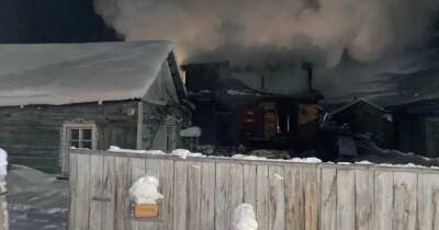 Фото с места пожара в Якутии, где погибли четыре ребенка