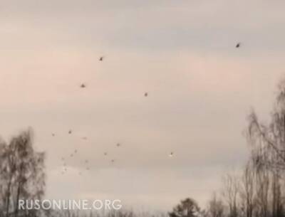 Над городами России массово кружат военные вертолеты (видео)