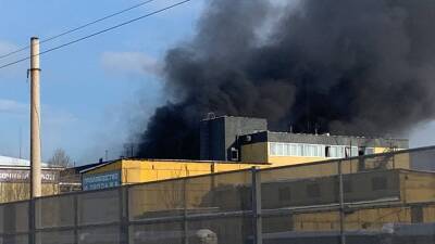 В Челябинске произошел крупный пожар на территории лакокрасочного завода