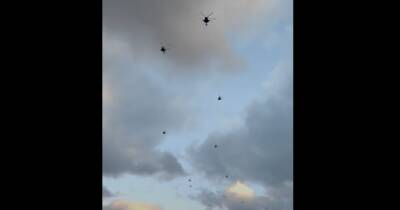 30 км от Украины. Россия перебросила к границам десятки боевых вертолетов (видео)