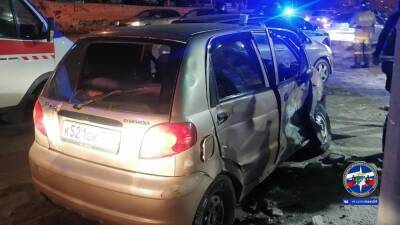 В Новосибирске водителя Daewoo госпитализировали в больницу с травмой головы после ДТП