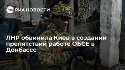 Народная милиция ЛНР обвинила Киев в создании препятствий работе ОБСЕ в Донбассе
