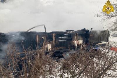 На пожаре в Игоревской Холм-Жирковского района есть пострадавший