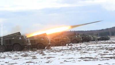 Совместные артиллерийские учения России и Белоруссии — видео