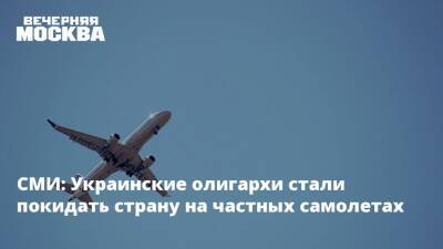 СМИ: Украинские олигархи стали покидать страну на частных самолетах