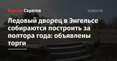 Александр Стрелюхин - Ледовый дворец в Энгельсе собираются построить за полтора года: объявлены торги - nversia.ru - Россия - район Энгельсский