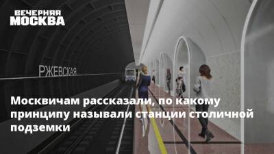 Москвичам рассказали, по какому принципу называли станции столичной подземки