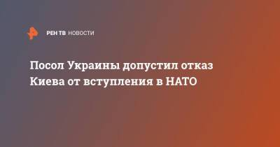 Посол Украины допустил отказ Киева от вступления в НАТО