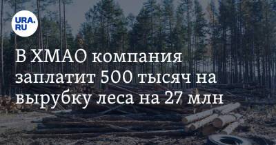 В ХМАО компания заплатит 500 тысяч за вырубку леса на миллионы